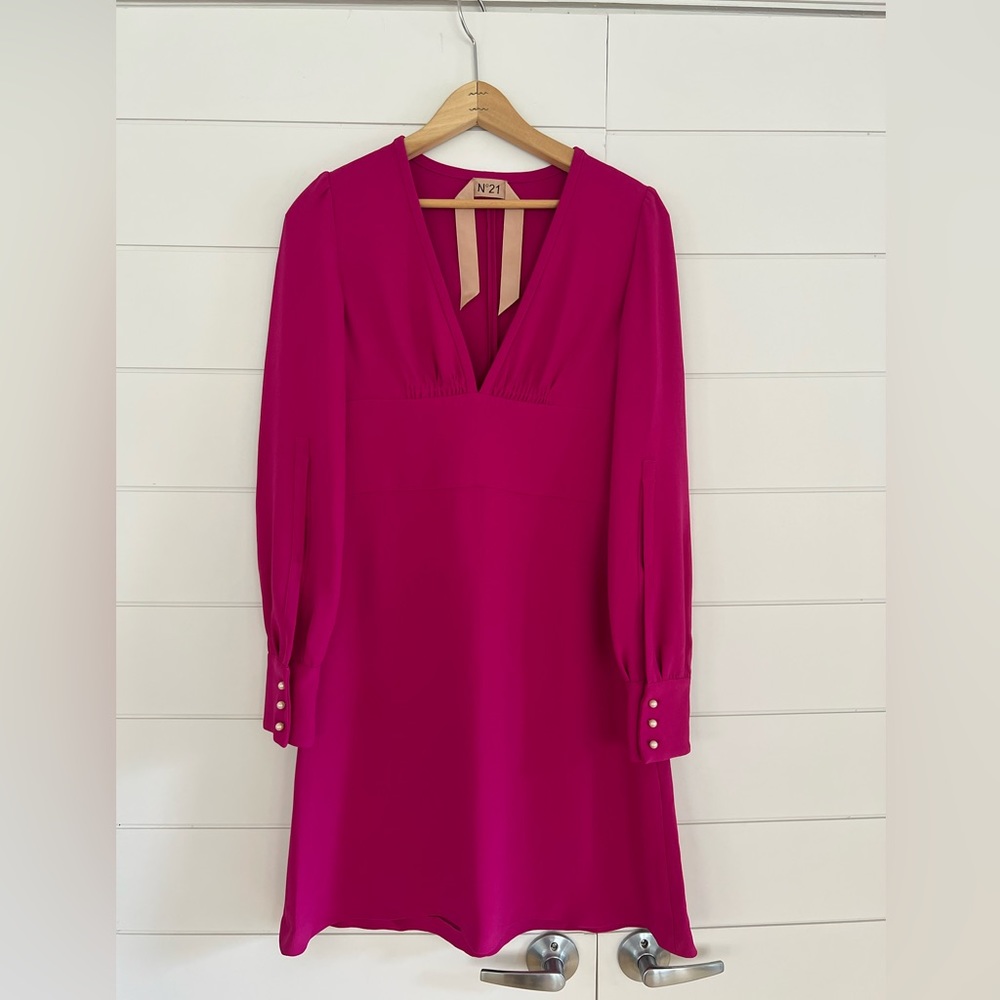 No. 21 Fuchsia Mini Dress